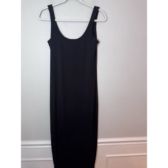 HATCH Maternity Body Midi Tank Dress Black Bamboo Stretch Sz M - Picture 10 of 14
